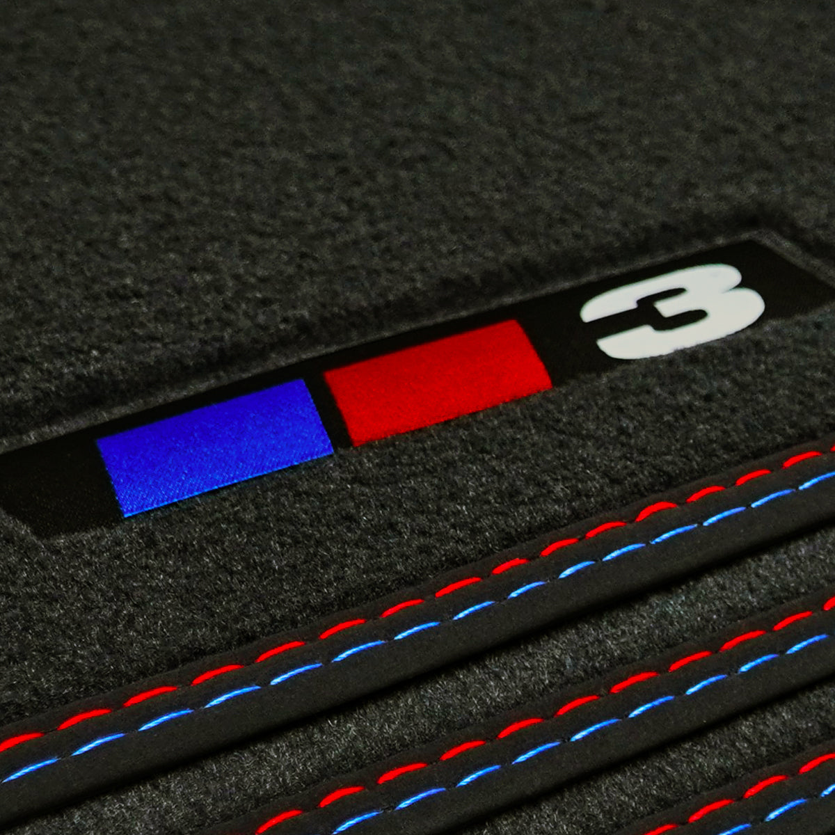 Dywaniki welurowe do BMW Serii 3 Cabrio 1985-1993 – E30 – 3 Logo