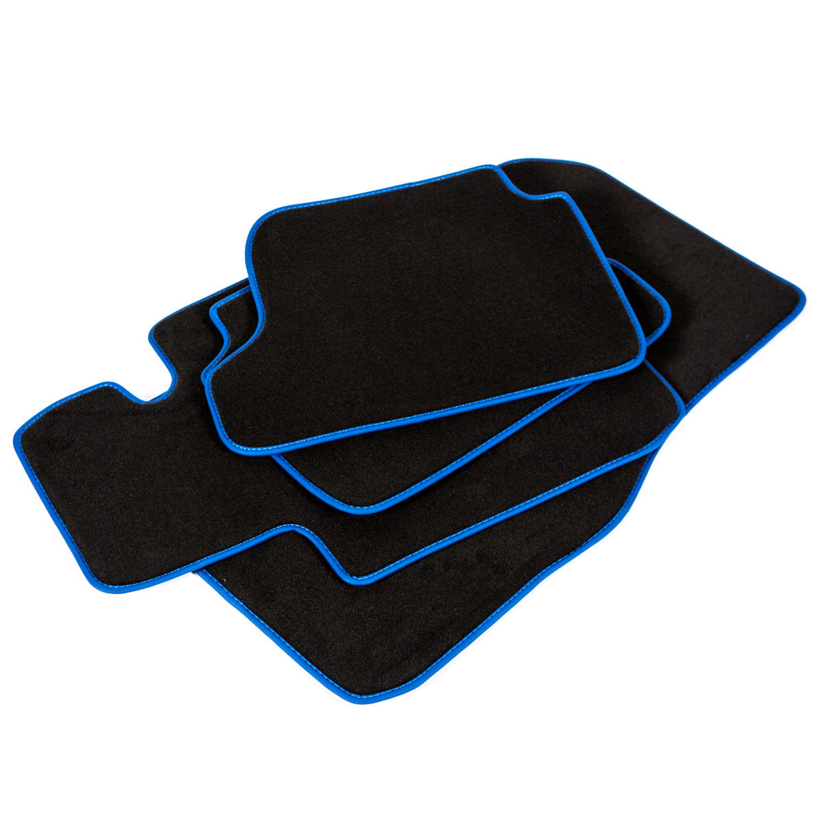 BMW i8 Velour Floor Mats – 2014-2020 – I12 & I15 – Blue Edging