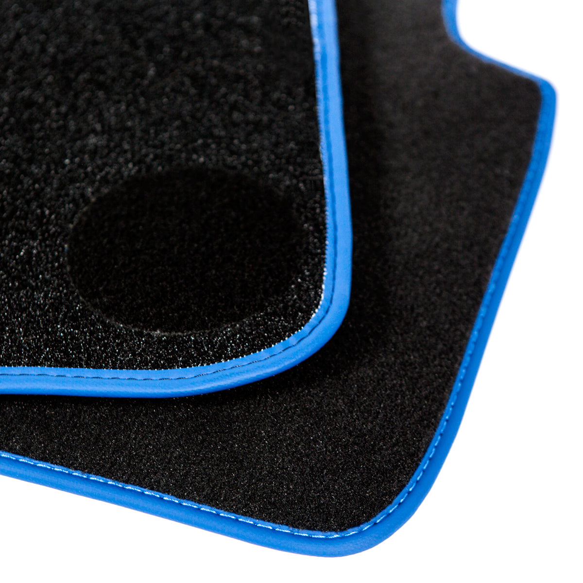 BMW i8 Velour Floor Mats – 2014-2020 – I12 & I15 – Blue Edging