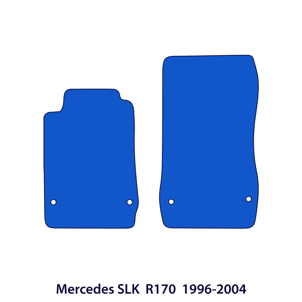 Dywaniki welurowe do Mercedes SLK 1996-2004 – R170 – Czarne