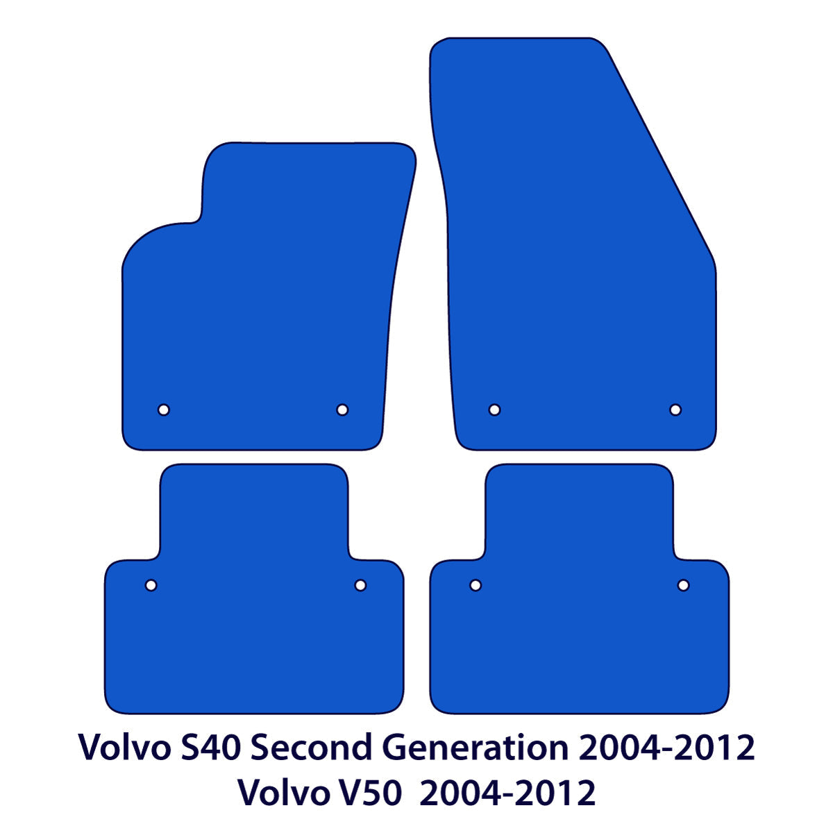 Dywaniki welurowe do Volvo S40 & V50 2003-2012 – SWE Metka
