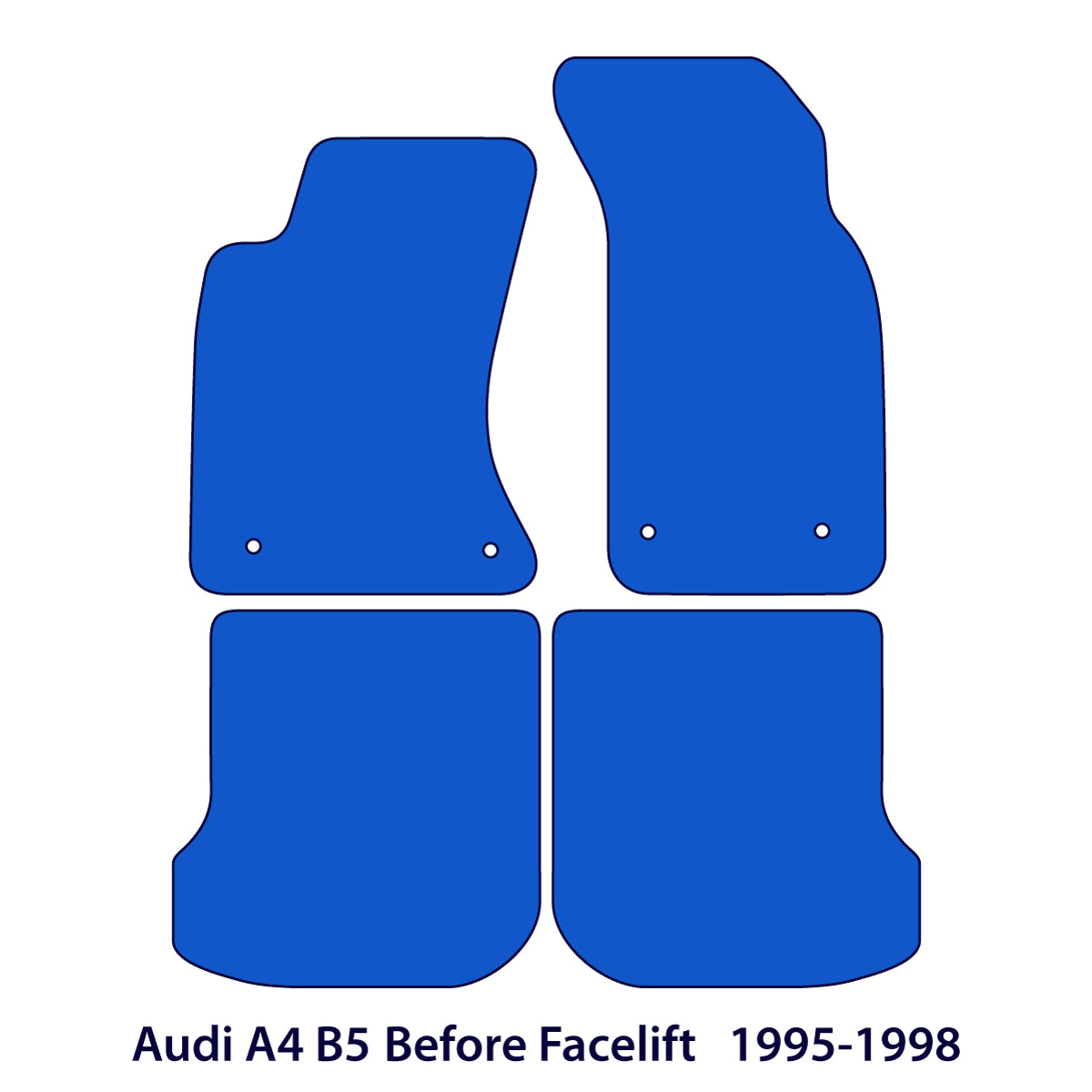 Audi A4 Velour Floor Mats 1994-2001 – B5 – Beige