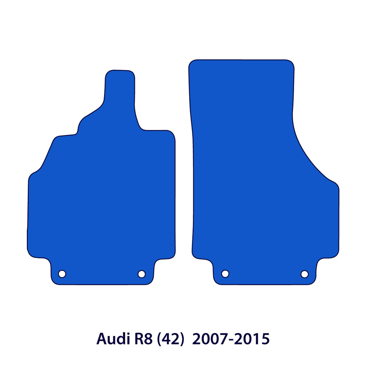 Audi R8 Velour Floor Mats 2006-2015 – 42 – Red Sport