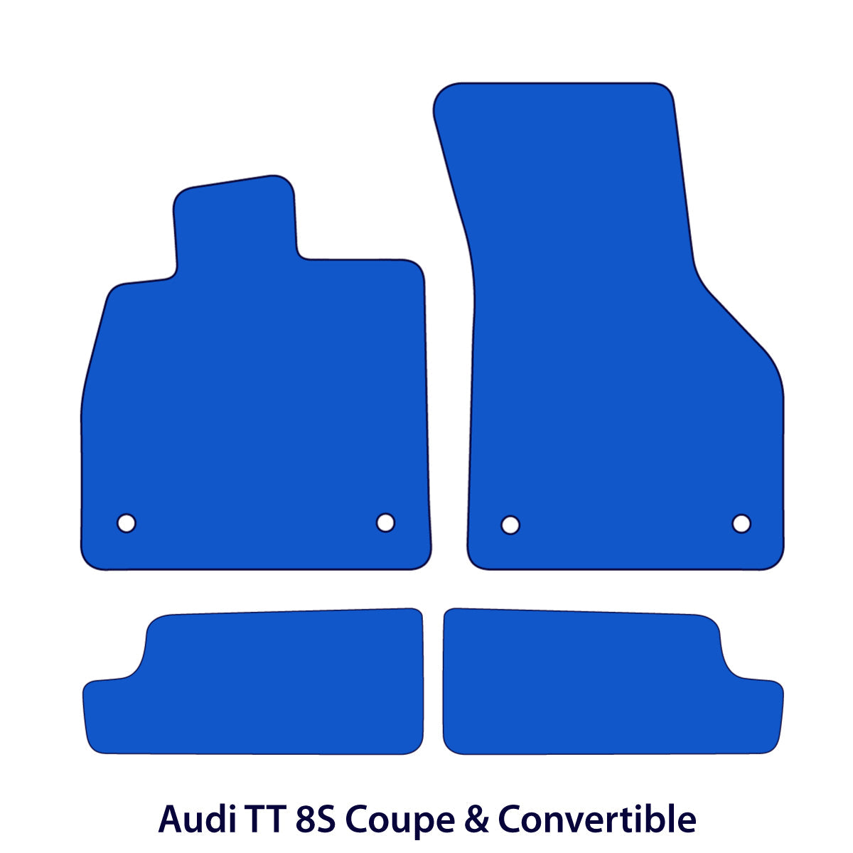 Audi TT / TTS / TT RS Velour Floor Mats 2014-2023 – 8S – Beige