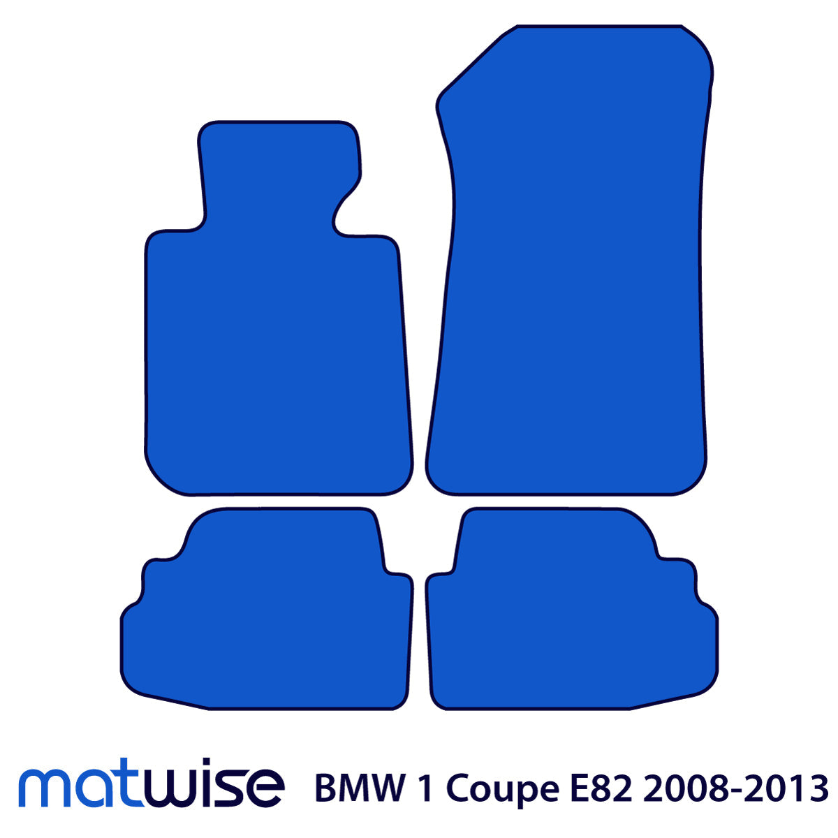 Dywaniki welurowe do BMW Serii 1 Coupe 2007-2013 – E82 – Czarne