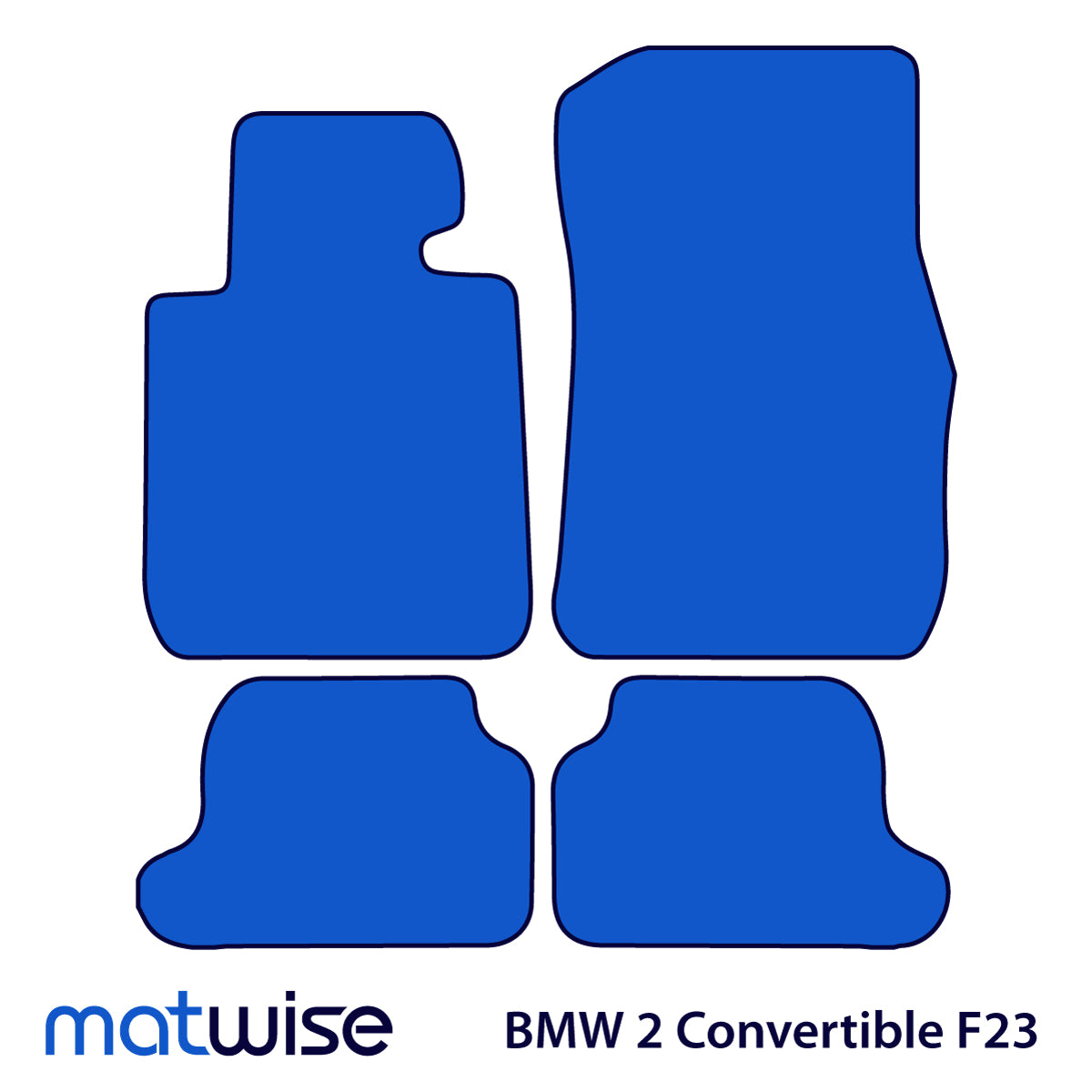 BMW 2-Series Cabrio Velour Floor Mats 2014-2021 – F23 – Beige