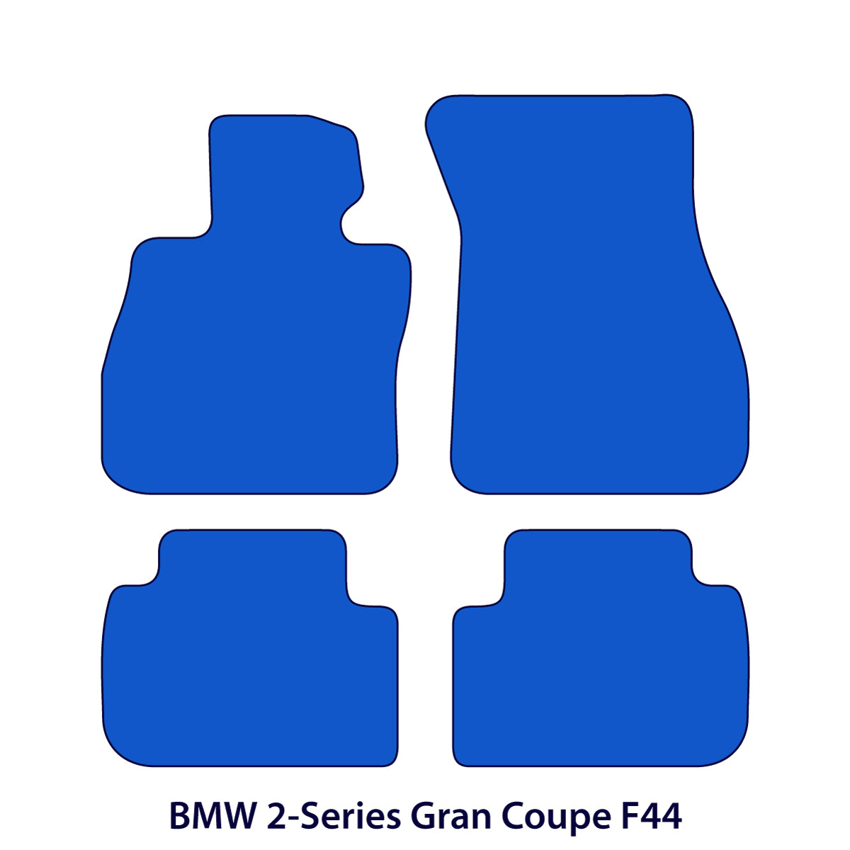 Dywaniki welurowe do BMW Serii 2 Gran Coupe 2019-2026 – F44, F74 – M Przeszycia