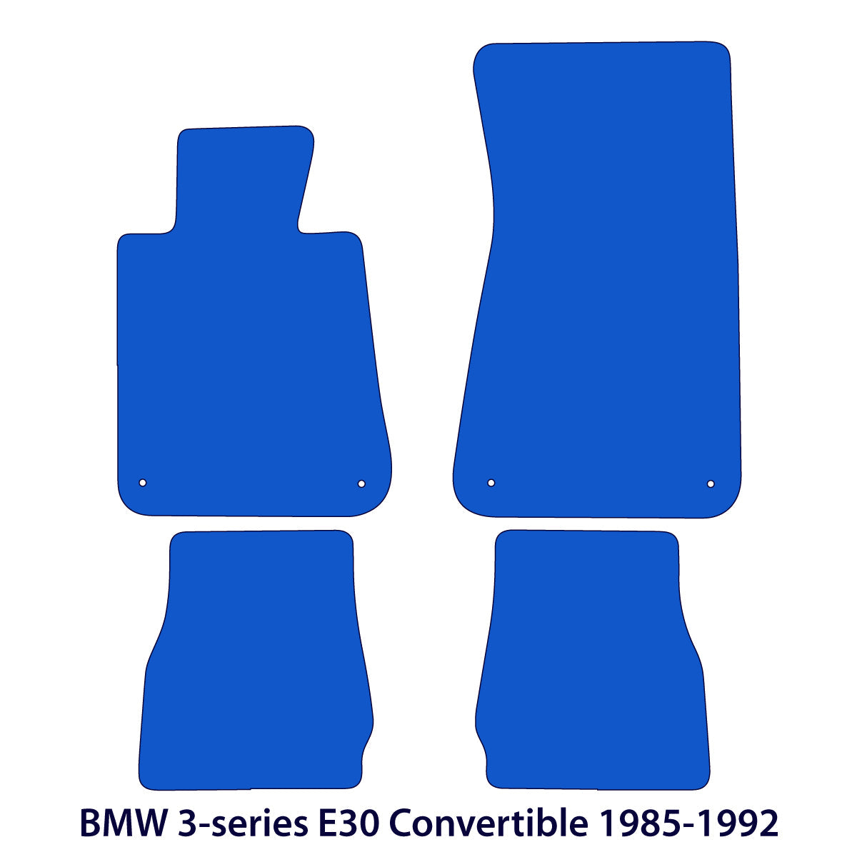 Dywaniki welurowe do BMW Serii 3 Cabrio 1985-1993 – E30 – M Przeszycia