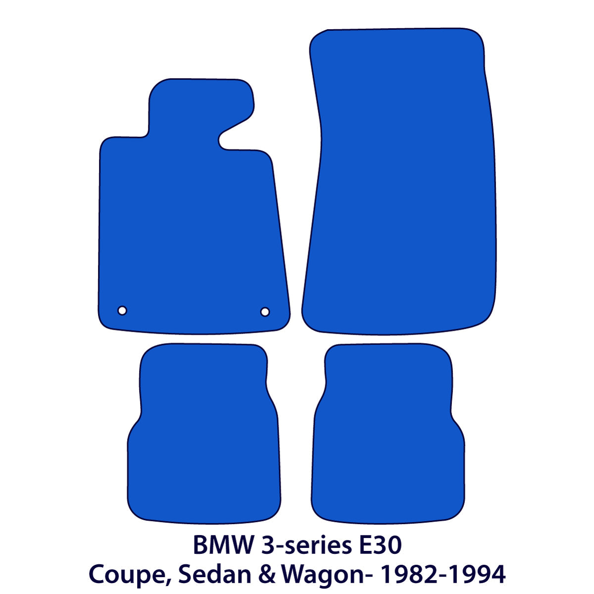 Dywanikik welurowe do BMW Serii 3 1982-1994 – Coupe & Sedan E30 – Beżowe