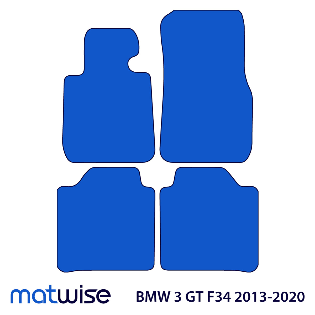 Dywaniki welurowe do BMW Serii 3 Gran Turismo 2013-2020 – F34 – 3 Logo