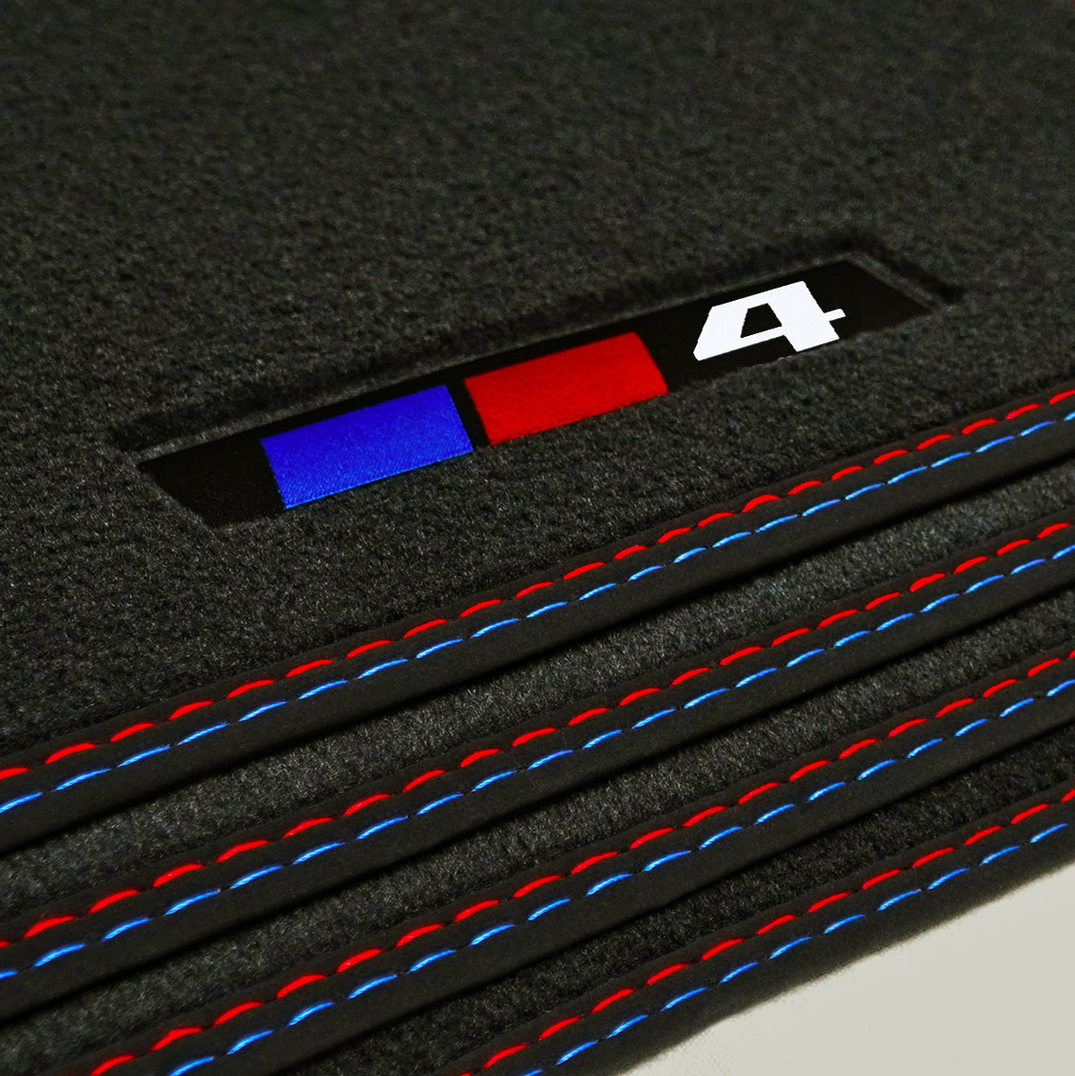 BMW 4-Series Convertible Velour Floor Mats 2013-2020 – F33, F83 – 4 Logo