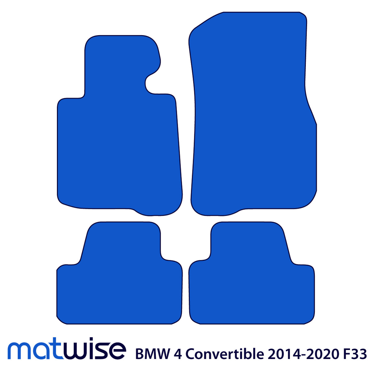 BMW 4-Series Cabrio Velour Floor Mats 2013-2020 – F33, F83 – Beige