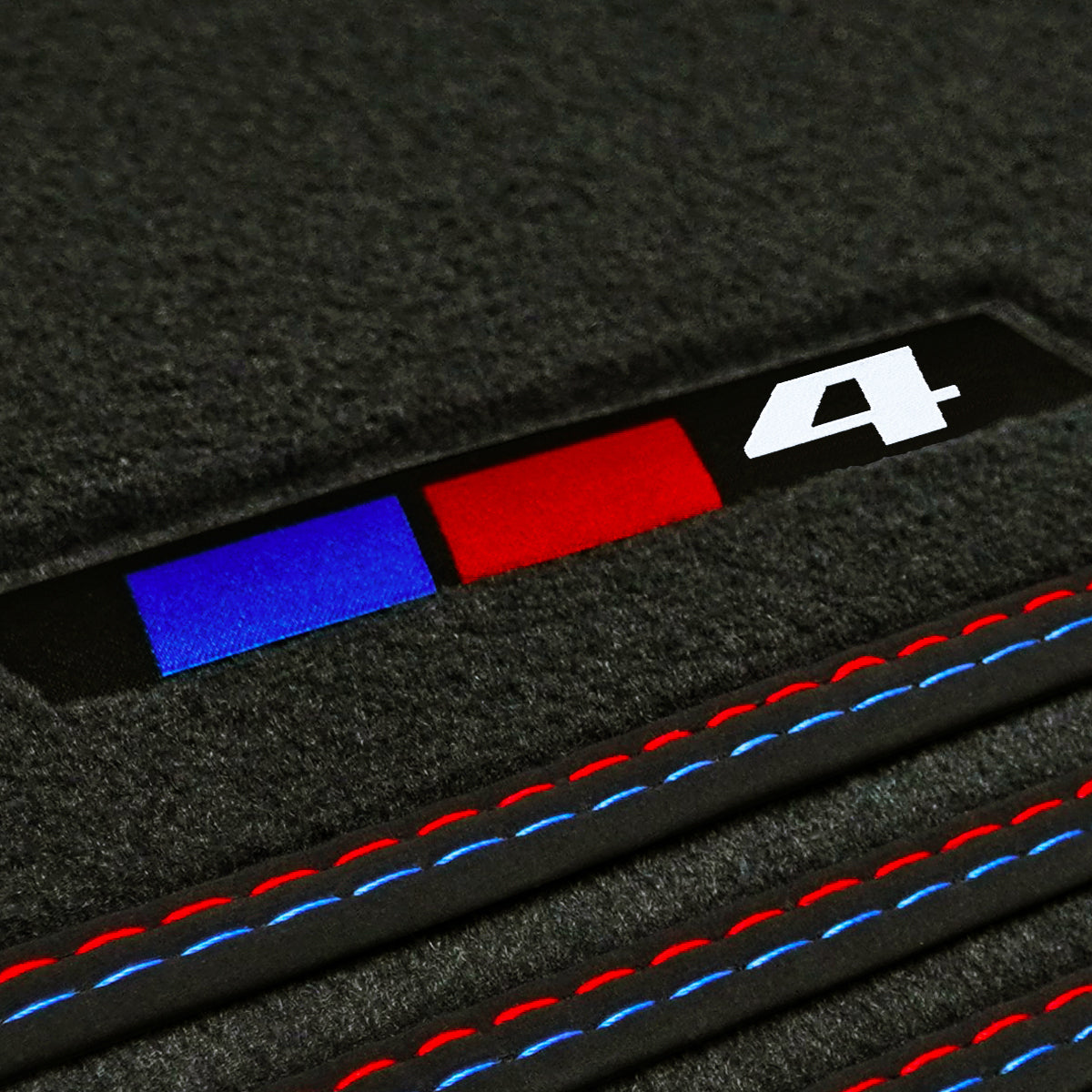 BMW 4-Series Coupe Velour Floor Mats 2020-2026 – G22, G82 – 4 Logo