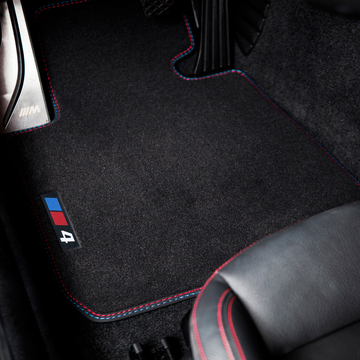 BMW 4-Series Gran Coupé Velour Floor Mats 2021-2026 – G26 – 4 Logo