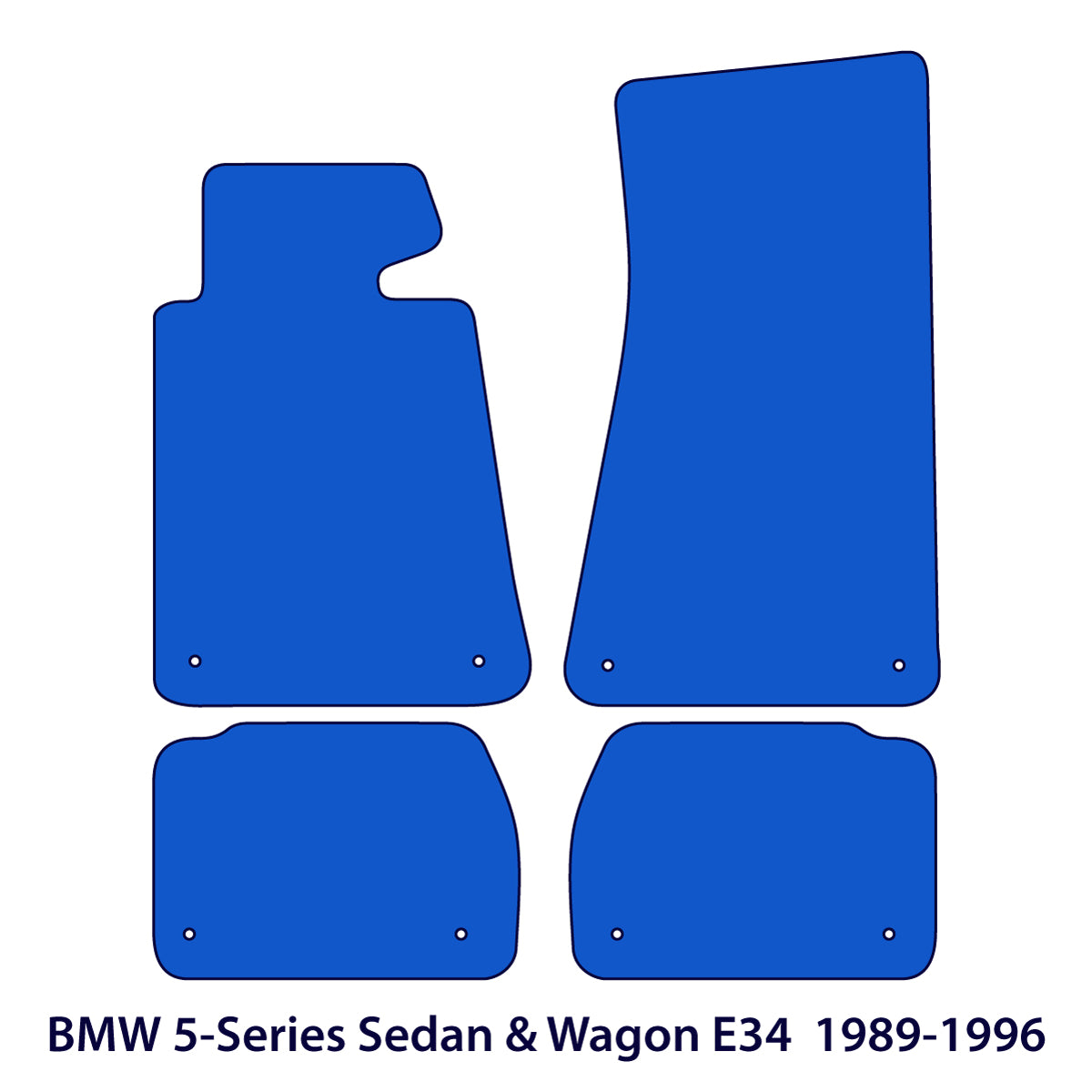 Dywaniki welurowe do BMW Seria 5 1988-1996 – E34 – Przeszycia M