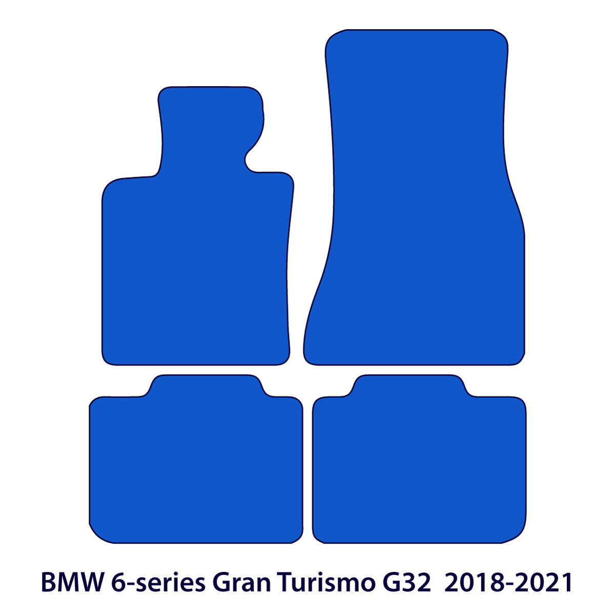 Dywaniki welurowe do BMW Seria 6 Gran Turismo 2017-2023 – G32 – Czarne
