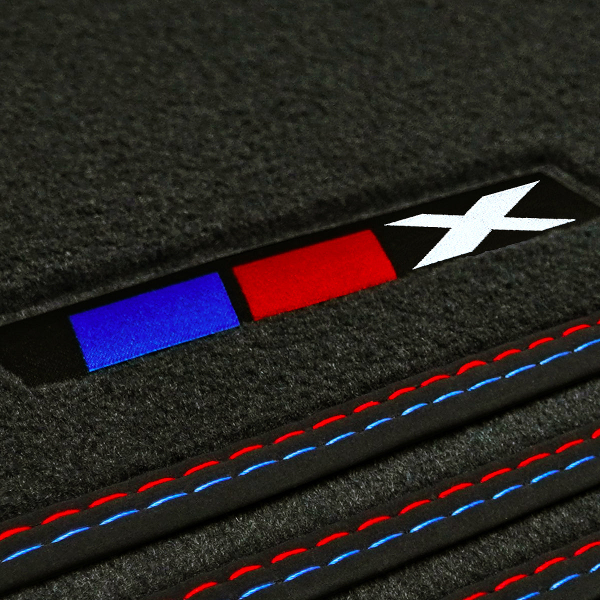 BMW X1 Velour Floor Mats – 2015-2022 – F48 – X Logo