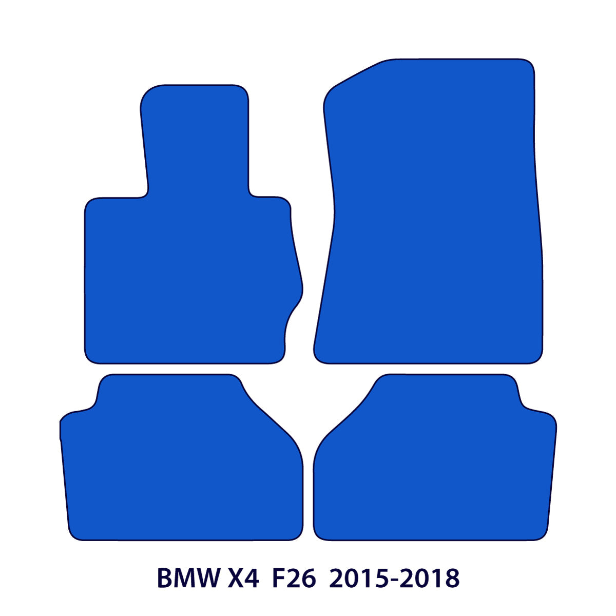 BMW X4 Velour Floor Mats 2014–2018 – F26 – Beige
