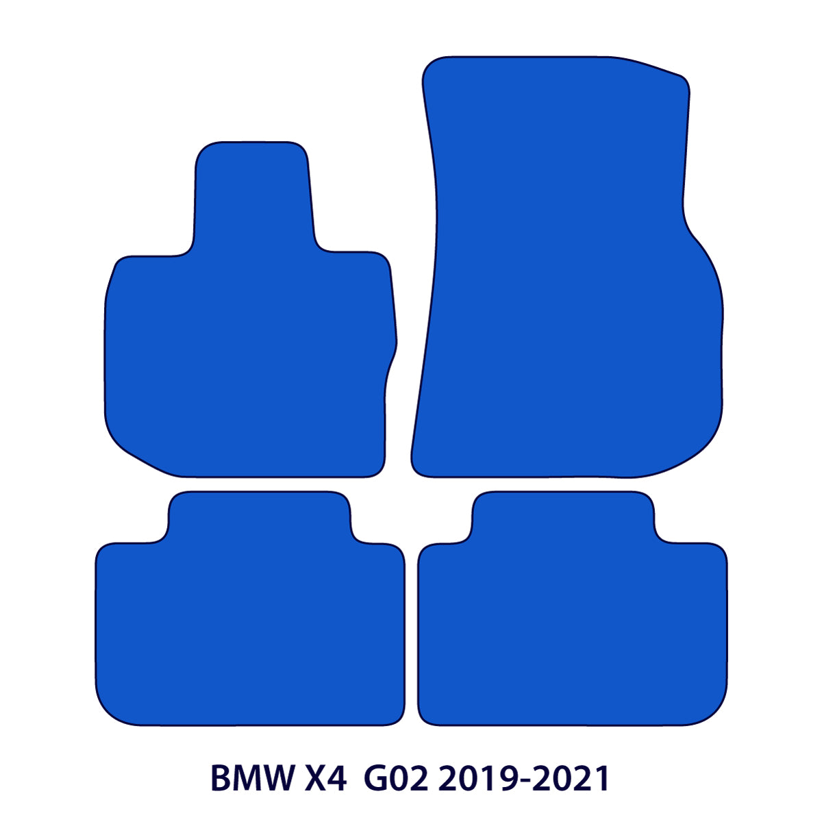 Dywaniki welurowe do BMW X4 2018-2025 – G02 – Czarne