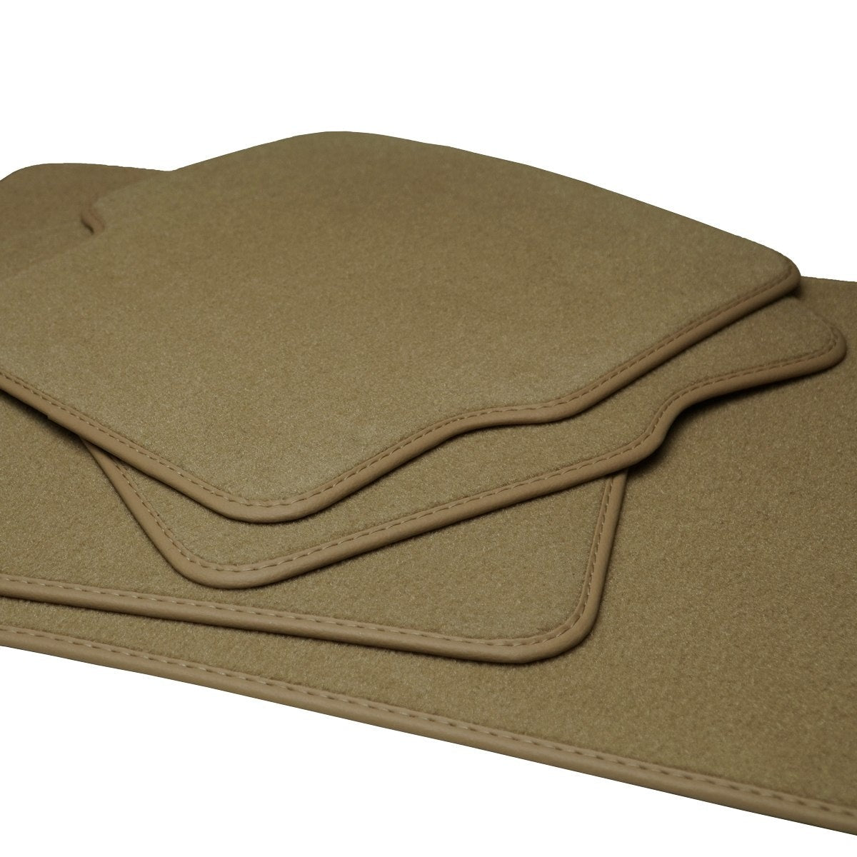 Dodge Grand Caravan 2012-2020 & Chrysler Town and Country 2012-2016 2 Reihen Velours Fußmatten – Beige