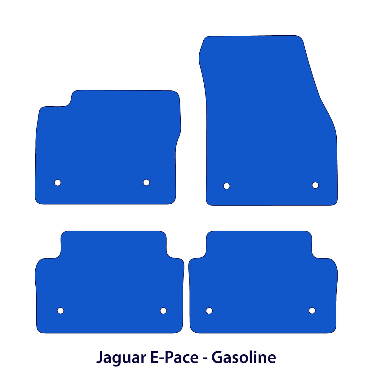 Dywaniki welurowe do Jaguar E – Pace 2018 – 2024 – Czarne Exclusive