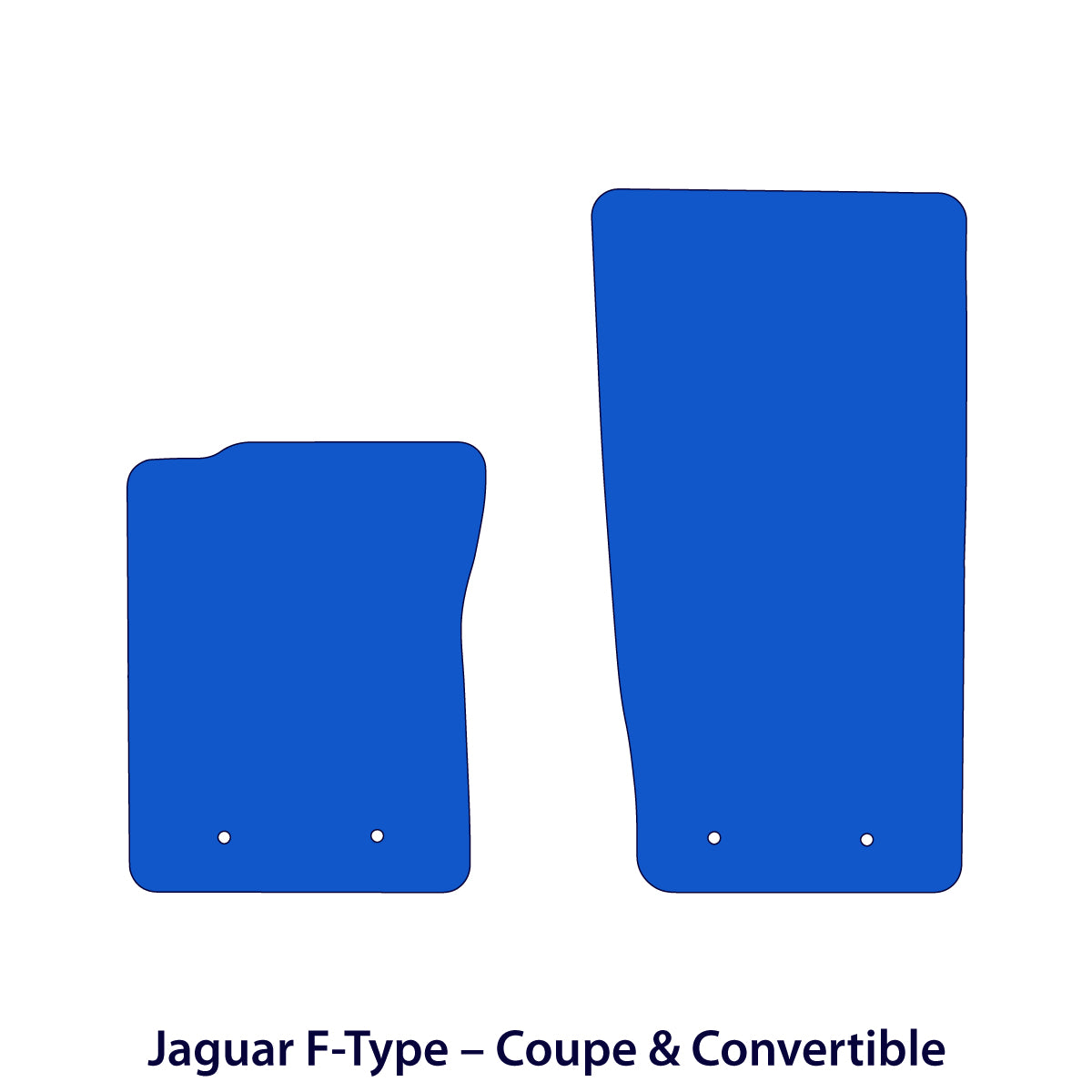 Dywaniki welurowe do Jaguar F-Type 2013-2024 – Coupe & Kabriolet – Czarne