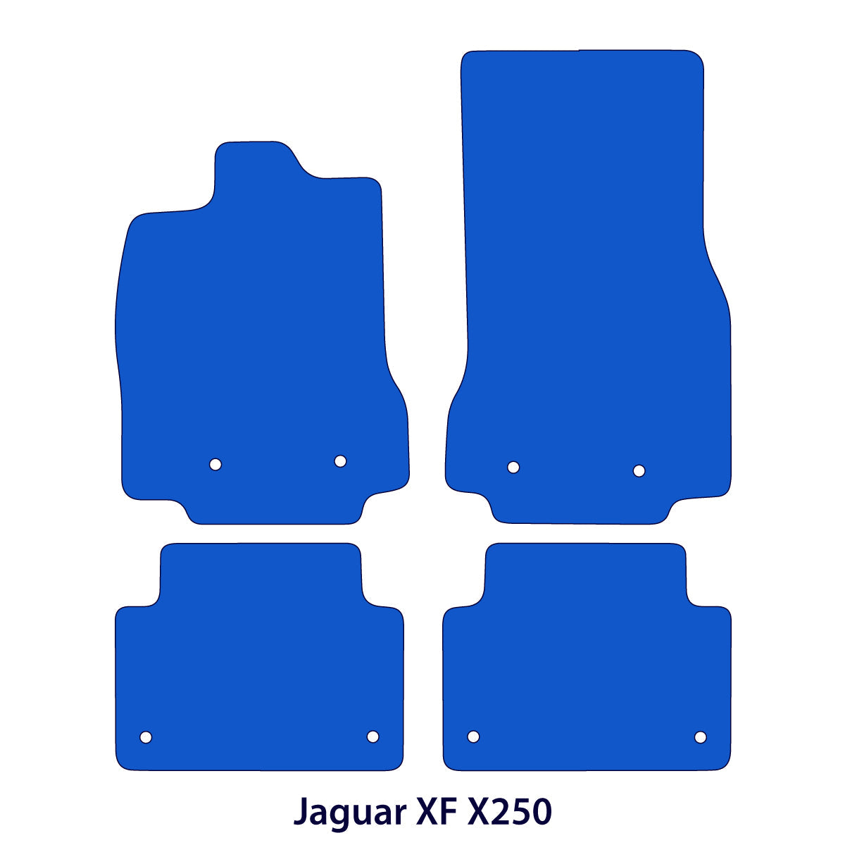 Dywaniki welurowe do Jaguar XF 2008 – 2015 – Sedan Kombi X250 – Czarne Exclusive