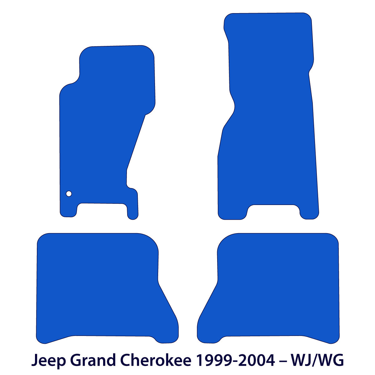 Dywaniki welurowe do Jeep Grand Cherokee 1999 – 2004 – WJ WG – Czarne Exclusive