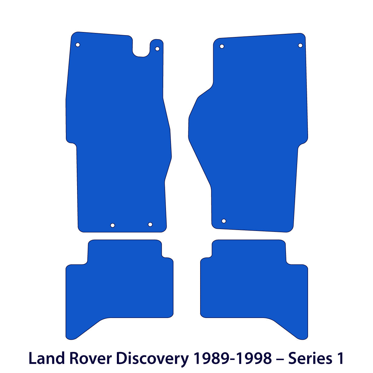 Dywaniki welurowe do Land Rover Discovery 1 1989 - 1998 – Czarne Exclusive