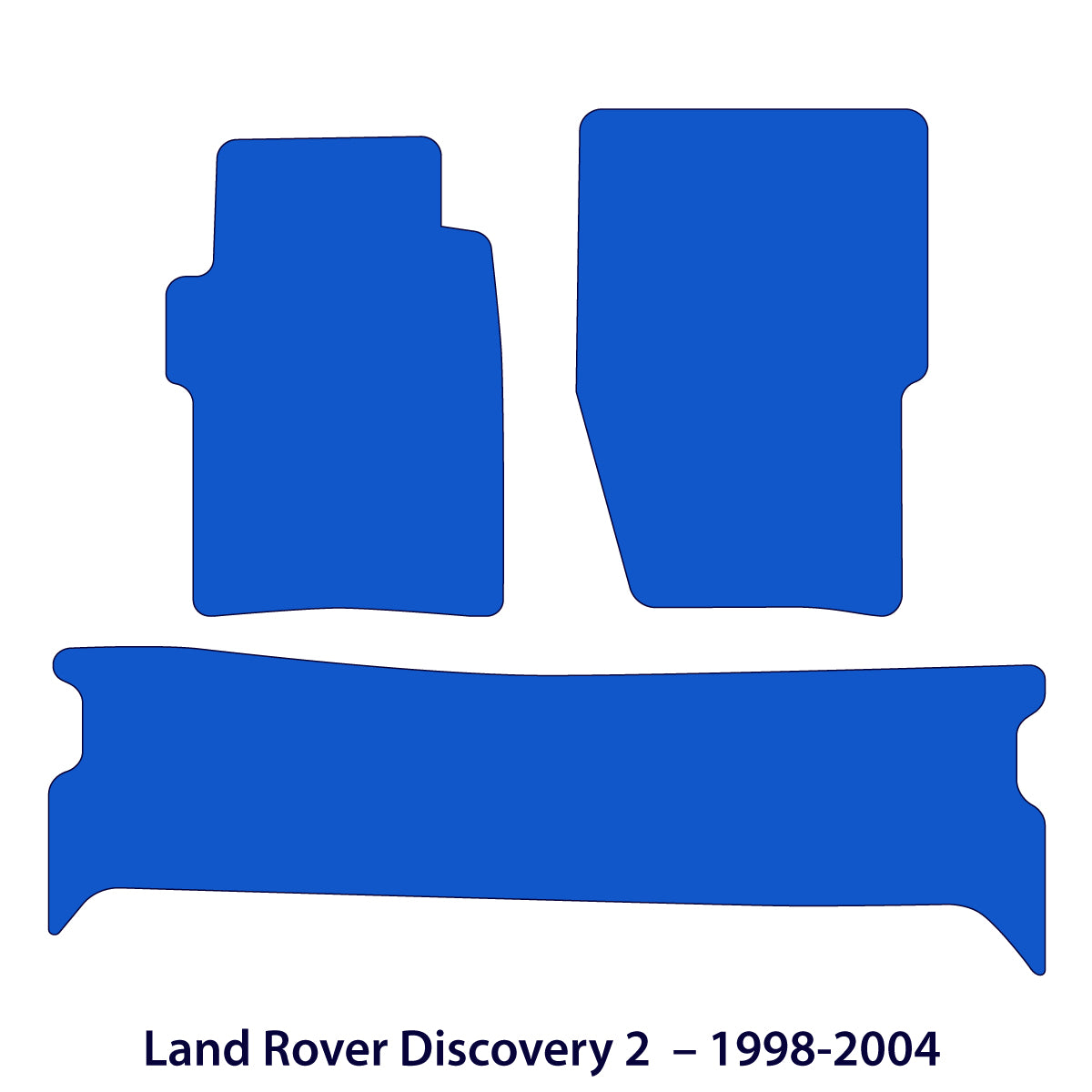 Dywaniki welurowe do Land Rover Discovery 2 1998 - 2004 – Czarne Exclusive