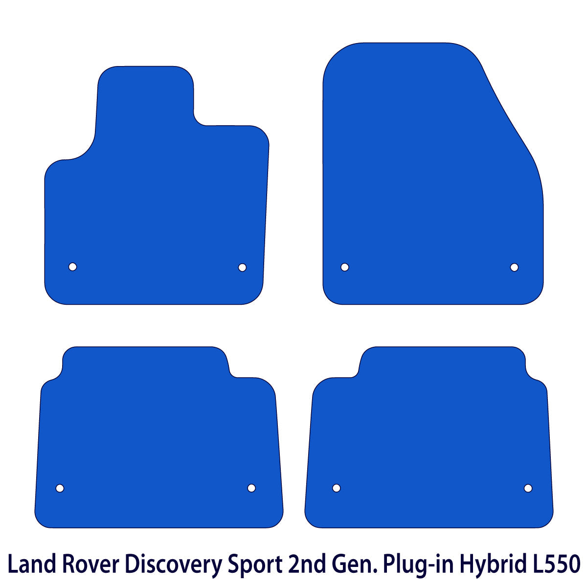 Dywaniki welurowe do Land Rover Discovery Sport - II Gen - Hybrid L550 - Czarne Exclusive