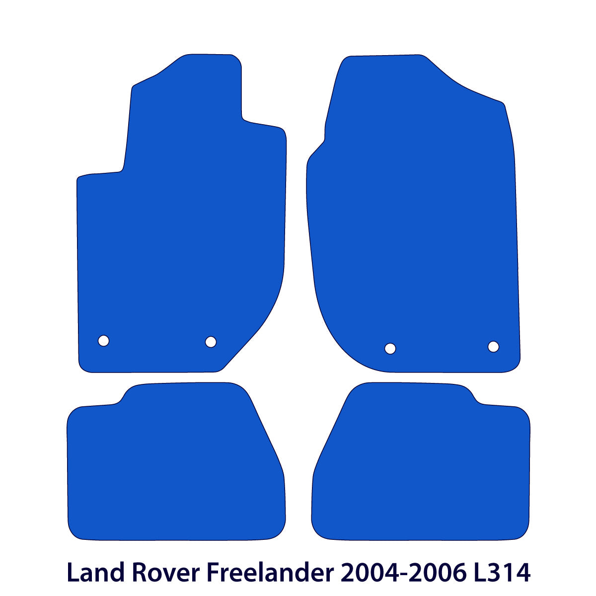 Dywaniki welurowe do Land Rover Freelander 2003 - 2007 – L314 – Czarne Exclusive