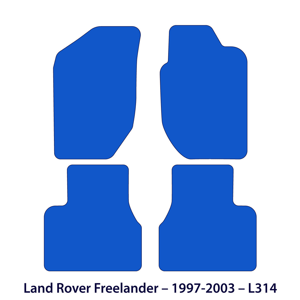 Dywaniki welurowe do Land Rover Freelander 1998 - 2003 – L314 – Czarne Exclusive