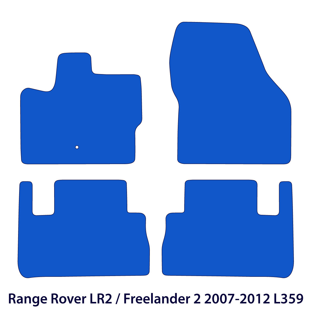 Dywaniki welurowe do Land Rover LR2 / Freelander 2 2007 - 2012 – L359 – Czarne Exclusive