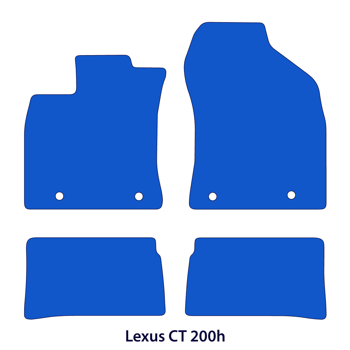 Dywaniki welurowe do Lexus CT 200h 2011-2022 – Czarne