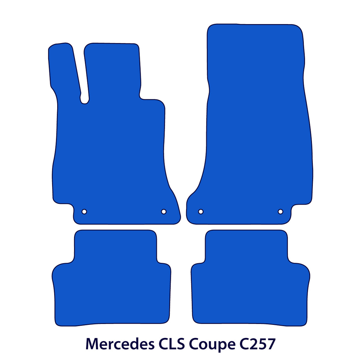 Dywaniki welurowe do Mercedes CLS 2017-2024 – C257 – Czarne