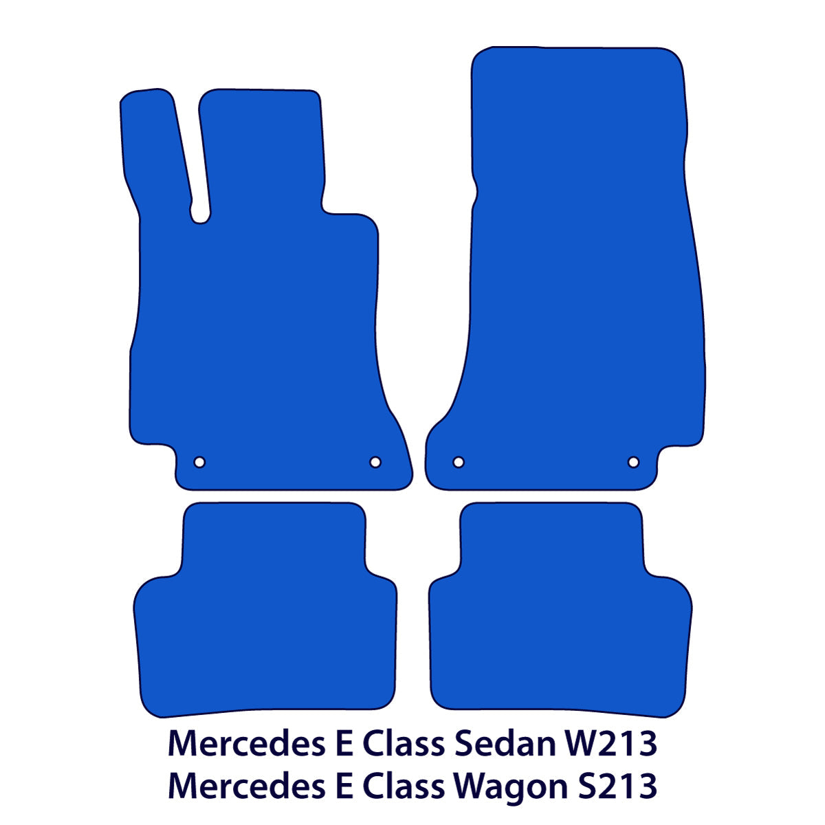 Dywaniki welurowe do Mercedes E-Class 2016-2023 – W213 & S213 – Czarne