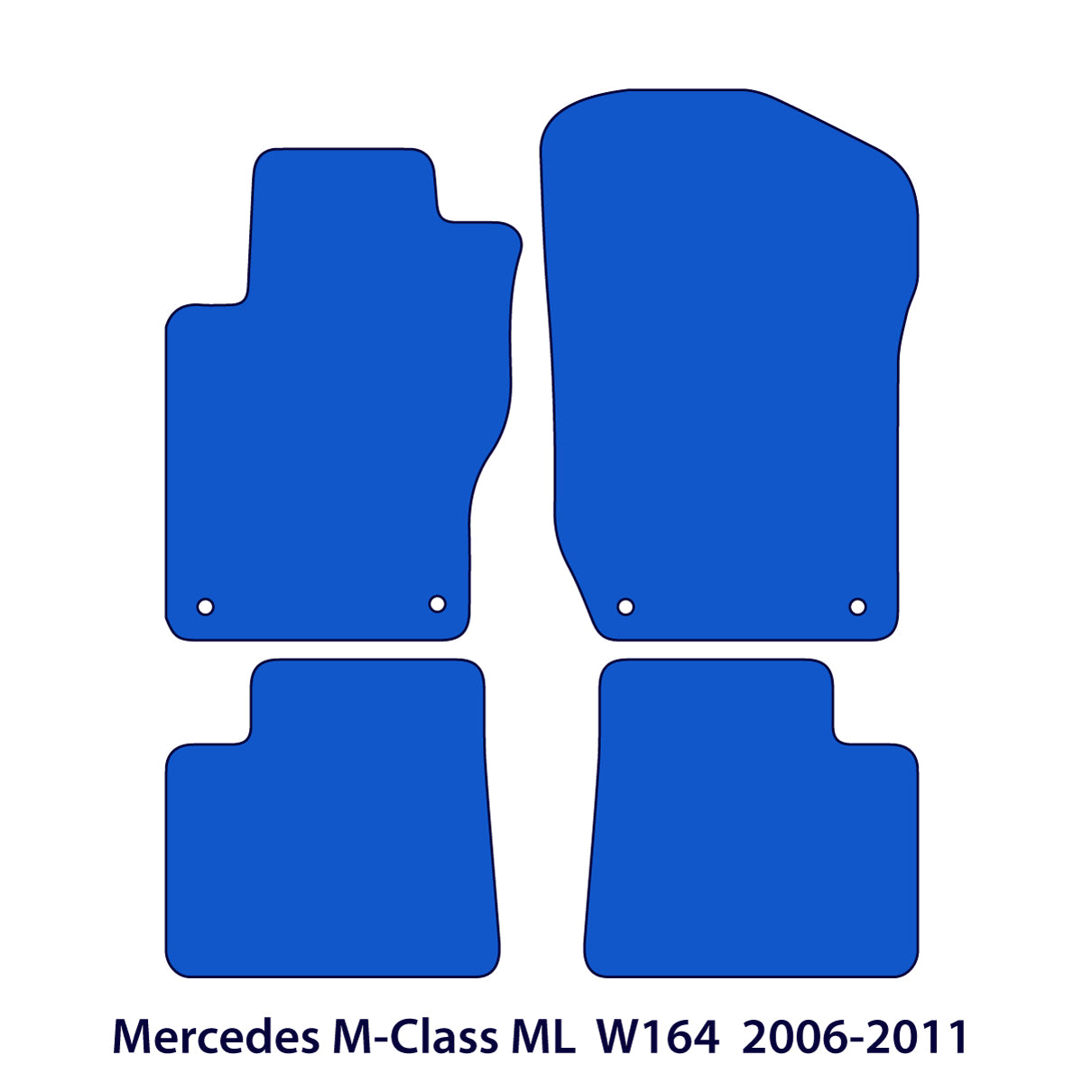 Dywaniki welurowe do Mercedes M-Class ML 2005-2012 – W164 – Beżowe