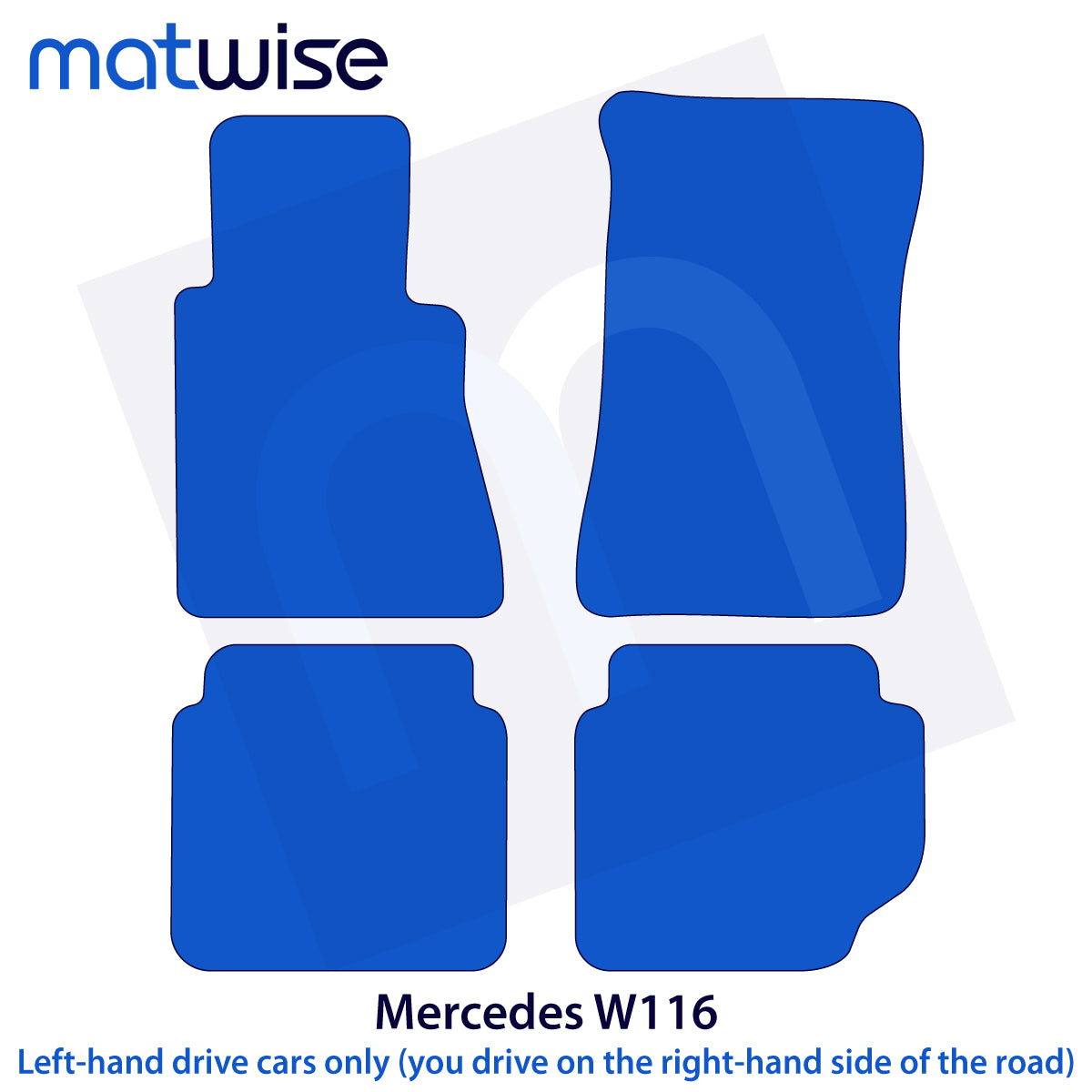 Dywaniki welurowe do Mercedes Klasa S 1972-1980 – W116 – Beżowe