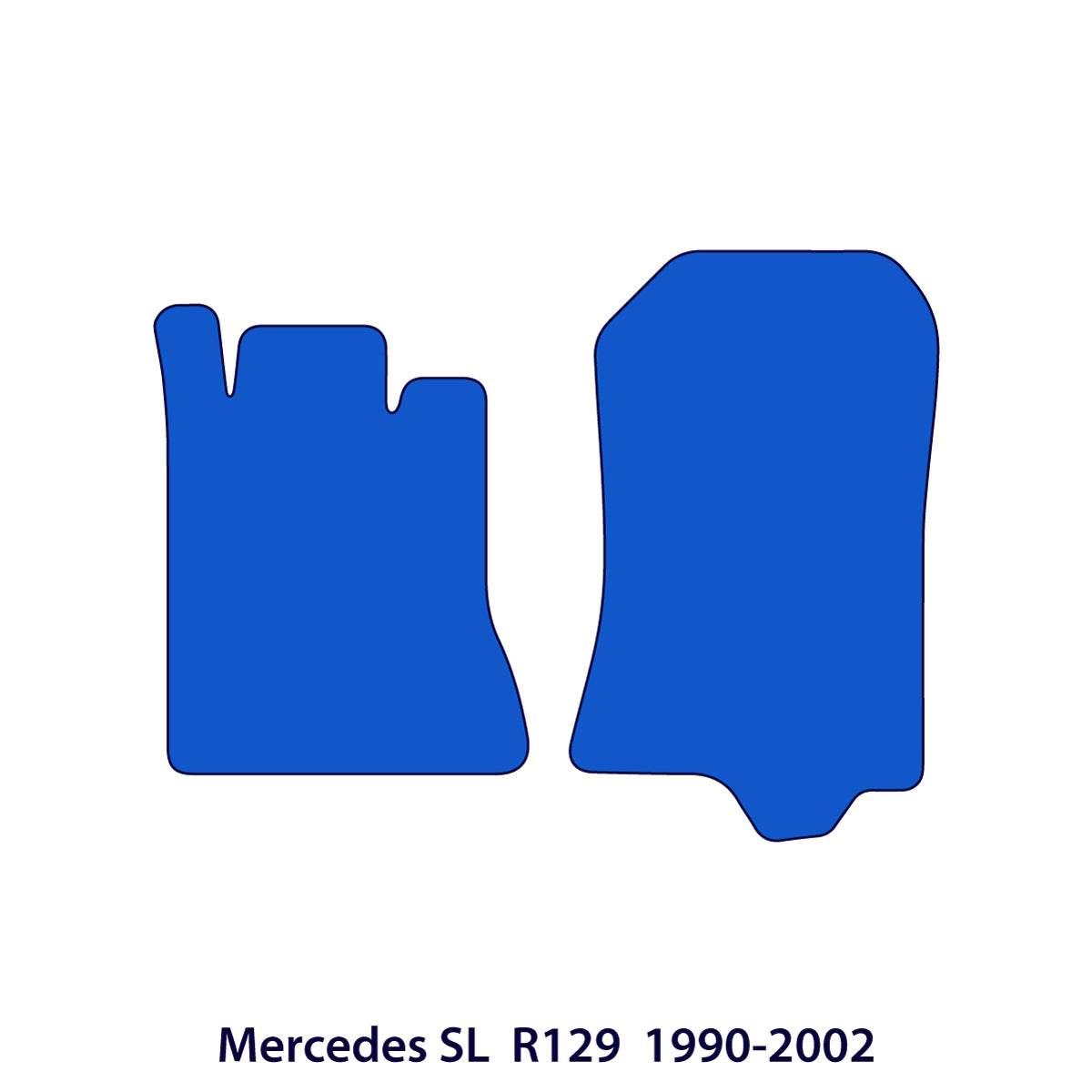 Dywaniki welurowe do Mercedes SL 1989-2004 – R129 – Czarne