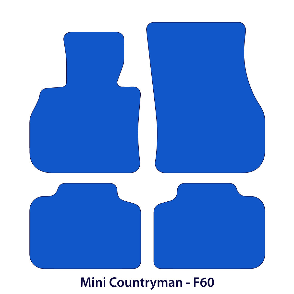 Dywaniki welurowe do Mini Countryman 2017–2024 – F60 – Czarne Exclusive
