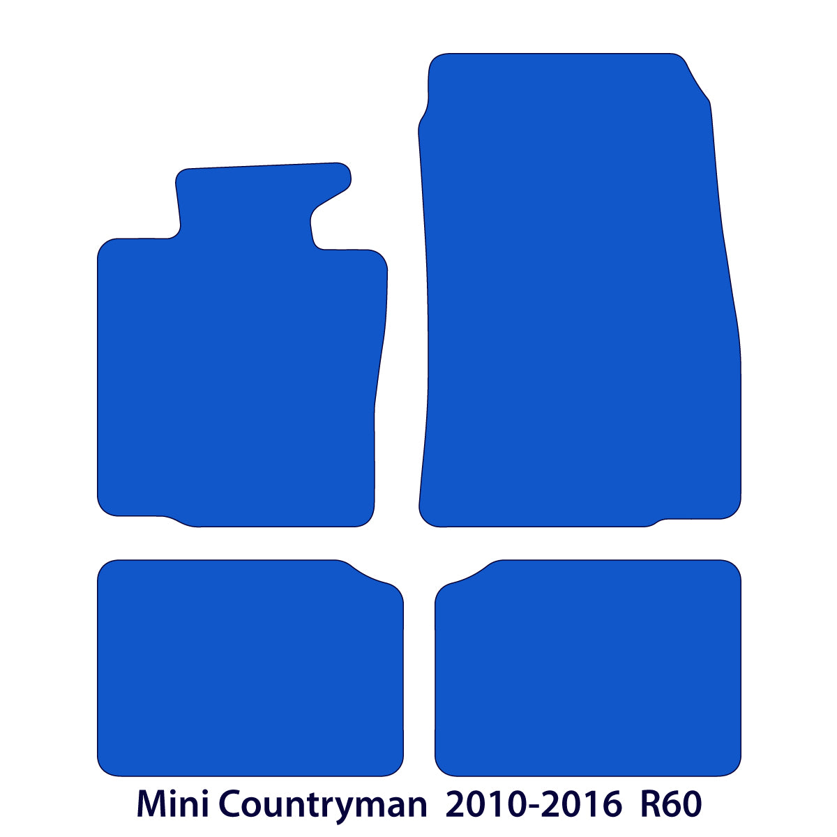 Dywaniki welurowe do Mini Countryman 2010-2016 – R60 – Logo GB