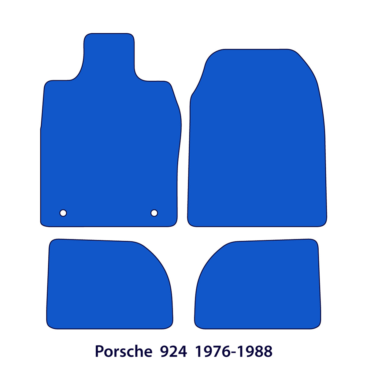Dywaniki welurowe do Porsche 924 1975-1989 – Czarne