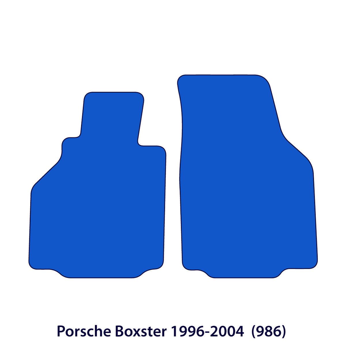 Dywaniki welurowe do Porsche Boxster 1996 – 2004 – 986 – Czarne Exclusive