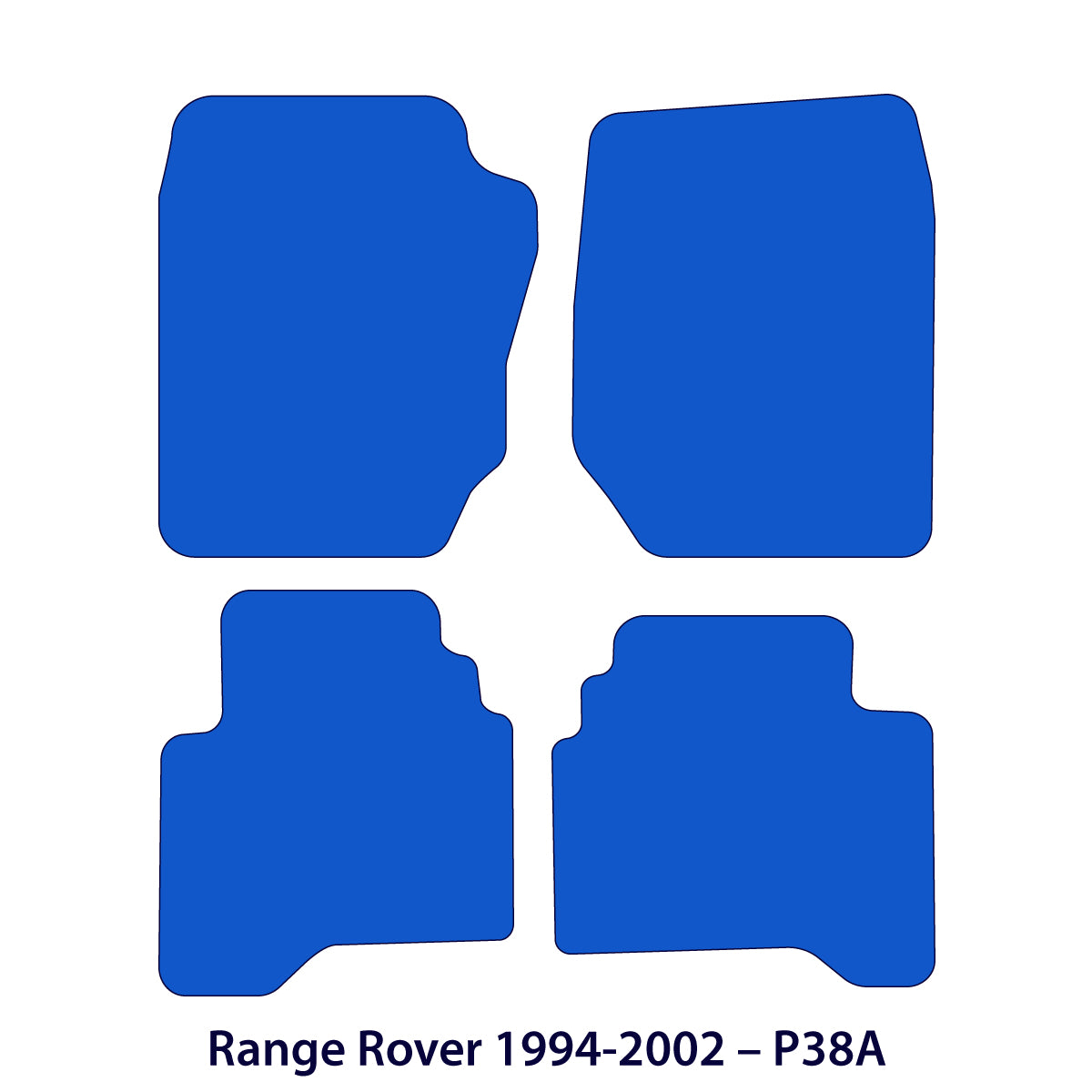 Dywaniki welurowe do Range Rover 1994 – 2002 – P38A – Czarne Exclusive