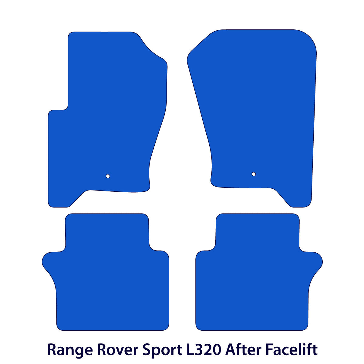 Dywaniki welurowe do Range Rover Sport 2009 – 2013 – L320 Po liftingu – Czarne Exclusive