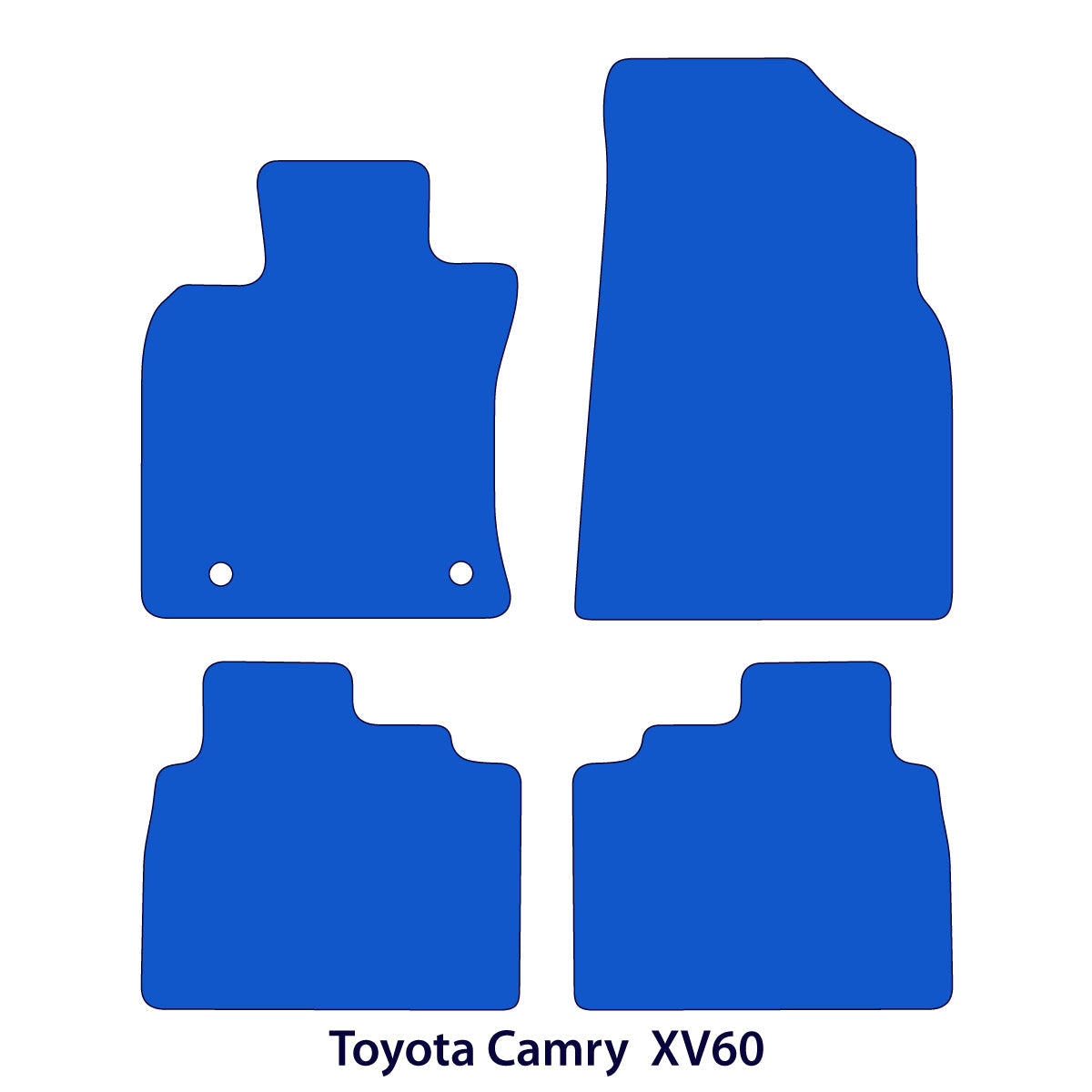 Dywaniki welurowe do Toyota Camry – 2018 – 2023 – XV60 – Czarne Exclusive