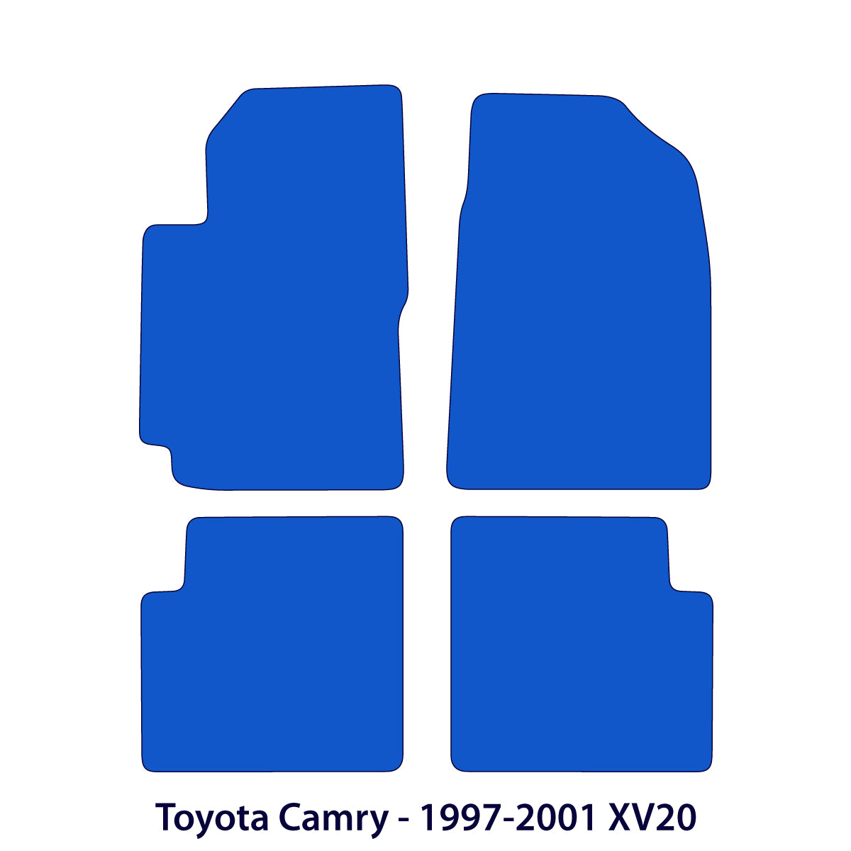 Dywaniki welurowe do Toyota Camry – 1996 – 2001 XV20 – Czarne Exclusive