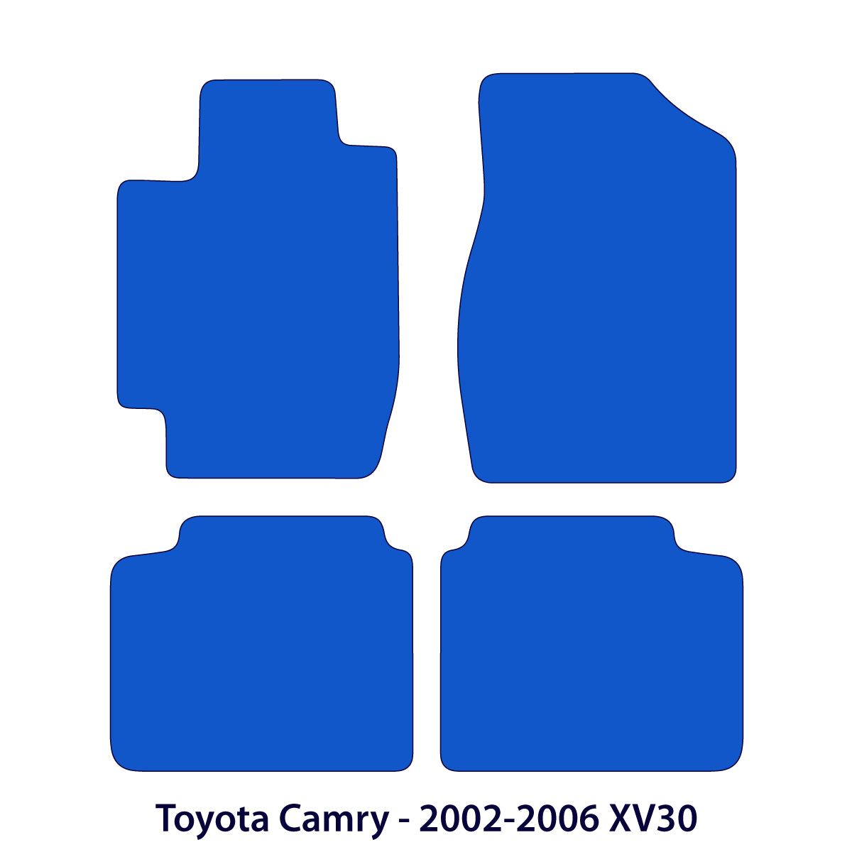 Dywaniki welurowe do Toyota Camry – 2002 – 2006 XV30 – Czarne Exclusive