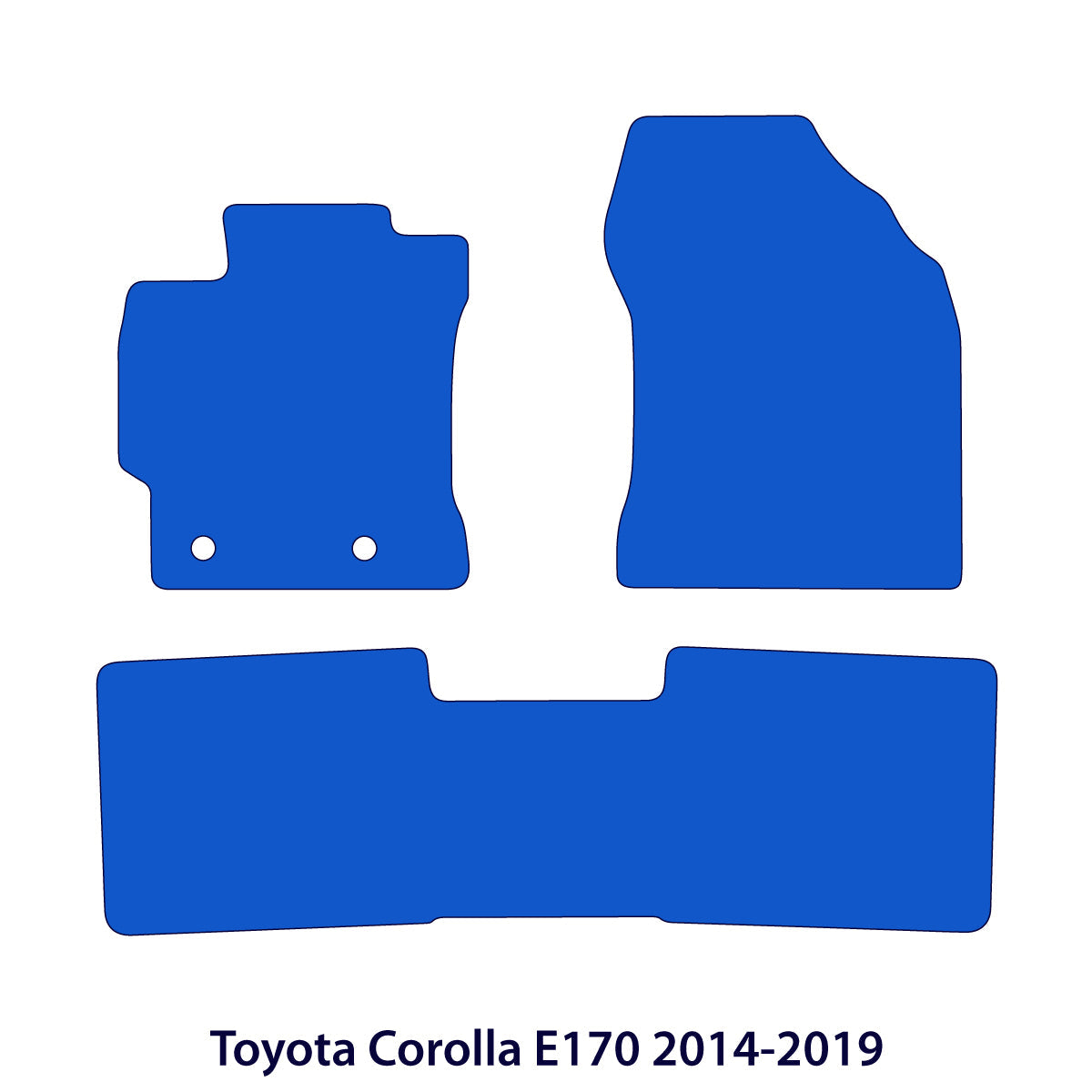 Dywaniki welurowe do Toyota Corolla – 2014 – 2019 E170 – Czarne Exclusive